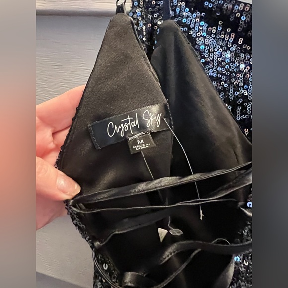 Sequined 2 piece set pants and top set size M - Picture 6 of 8